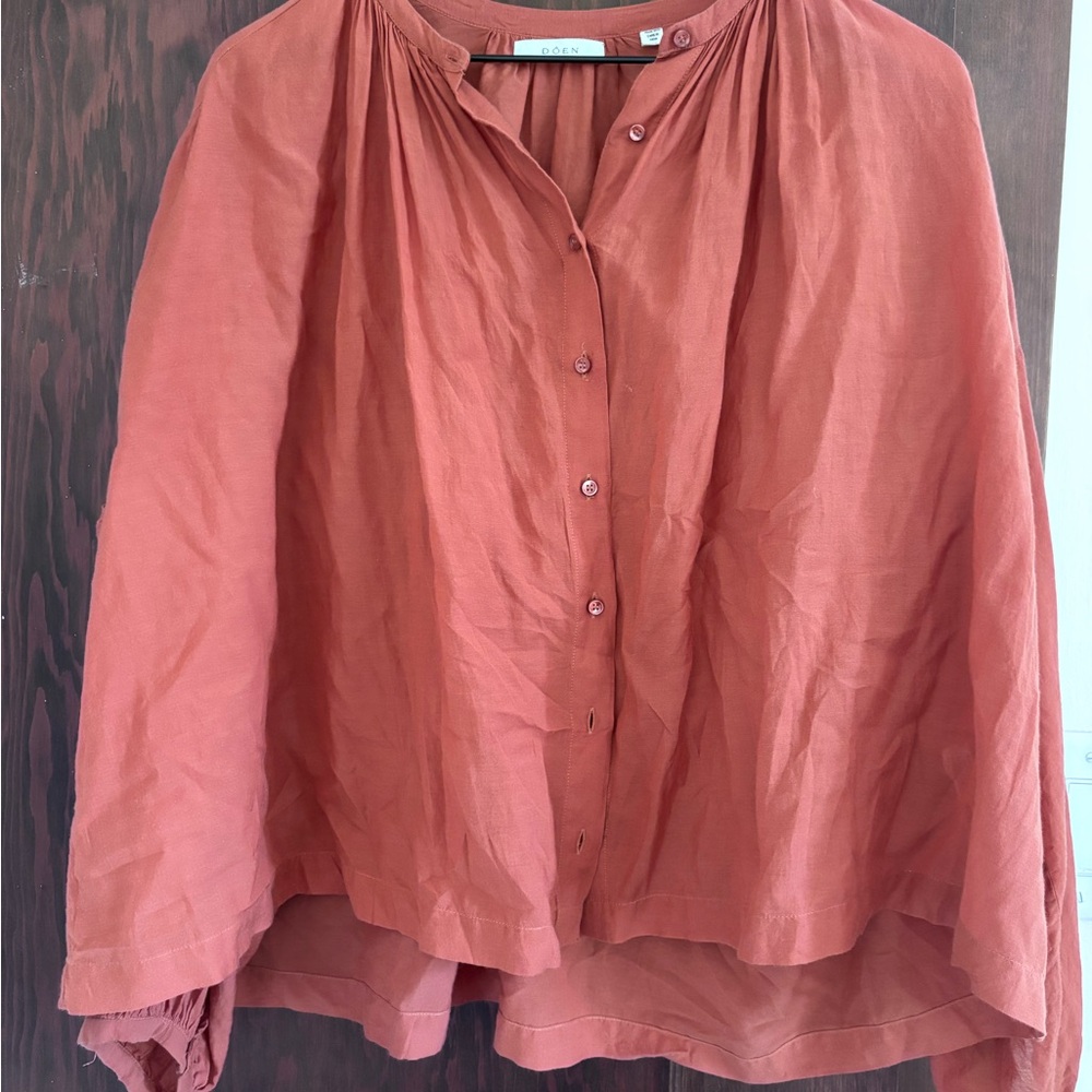 DÔEN Jane Blouse in Rust